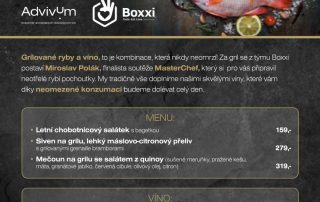 Advivum Wine Bar - grilování s Boxxi